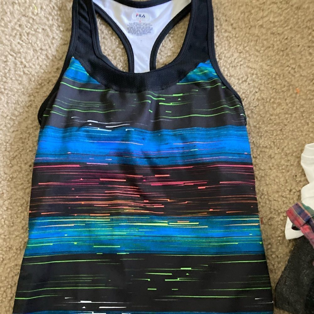 Womens Colorful Fila Athletic Tank Top